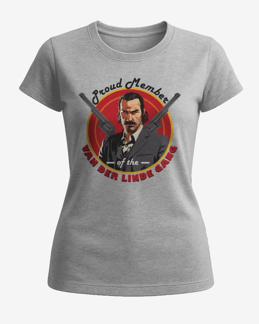 Polera de Mujer Gris Melange de Van der Linde gang