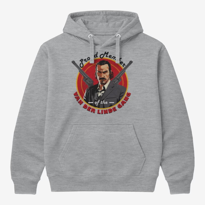 Polerón Canguro Gris Melange de Van der Linde gang