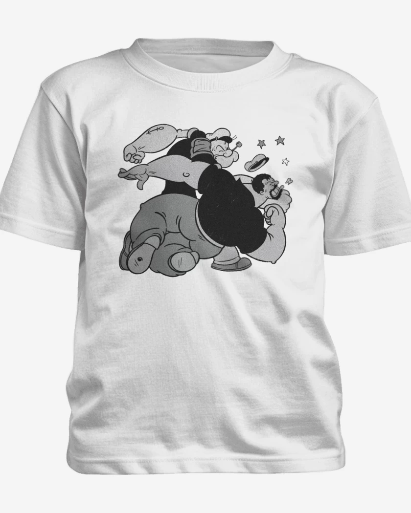 Polera de niño Blanco de Mangazo al Brutus