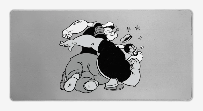 Mouse pad Gamer Gris Melange de Mangazo al Brutus