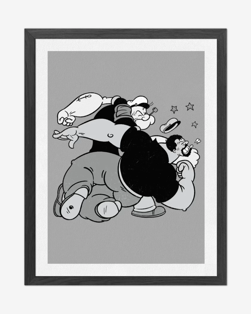 Cuadro decorativo Gris Melange de Mangazo al Brutus