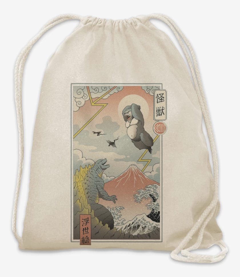 Mochila Blanco de Godzilla vs Kong