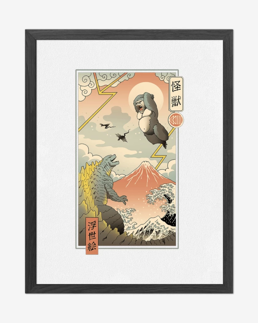 Cuadro decorativo Blanco de Godzilla vs Kong