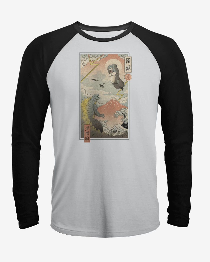 Polera Raglan Godzilla vs Kong