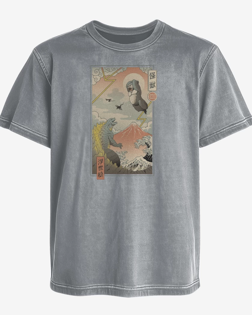 Polera desgastada Godzilla vs Kong