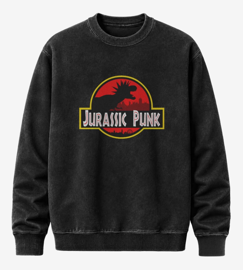 Poleron Polo Acid Wash Jurassic Punk