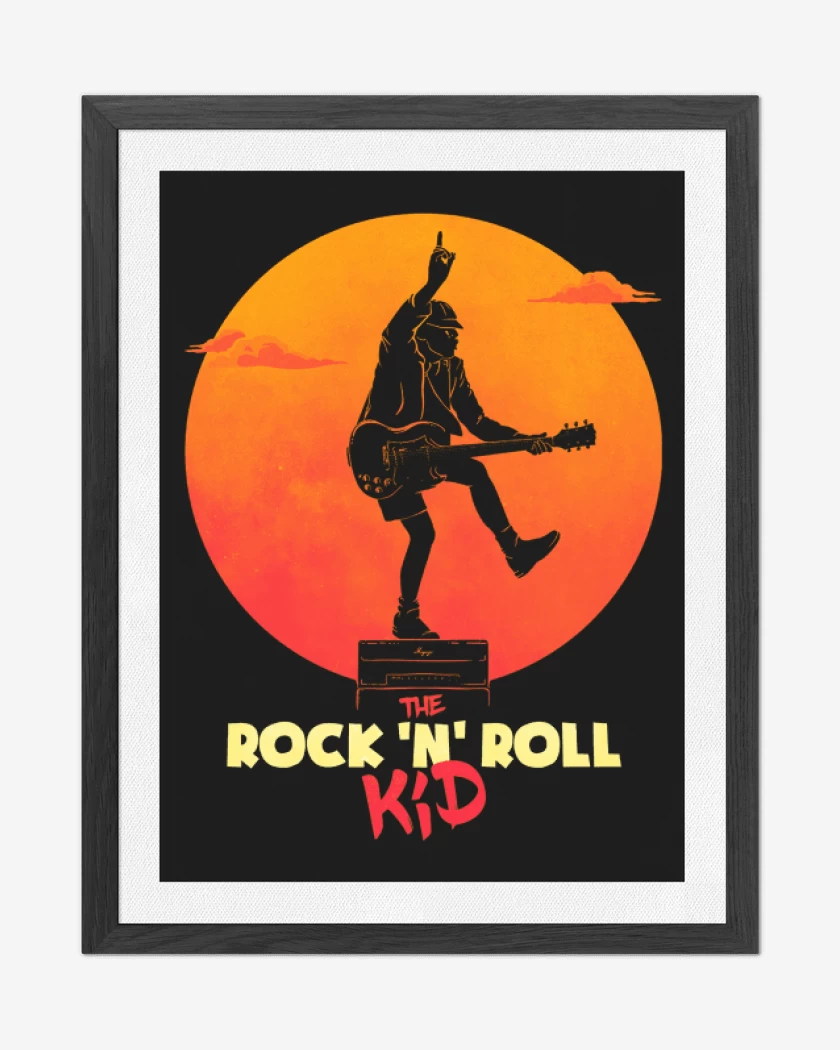 Cuadro decorativo Angus el chico Rock n roll