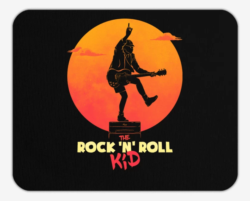 Mousepad Angus el chico Rock n roll