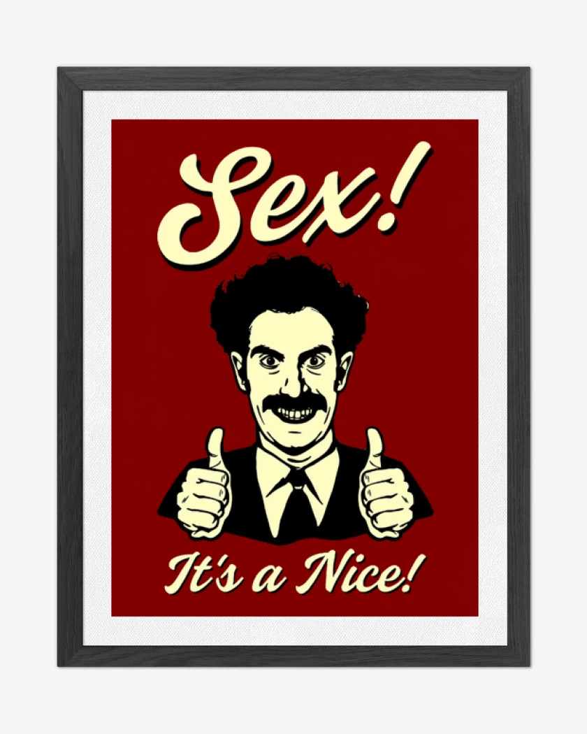 Cuadro decorativo Rojo de Borat