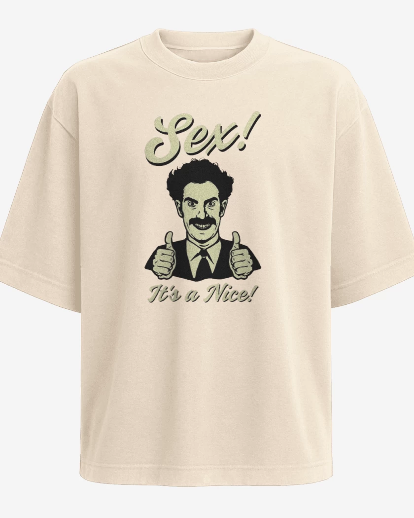 Polera Oversize Beige de Borat