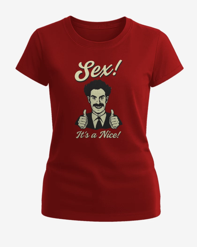Polera de Mujer Rojo de Borat