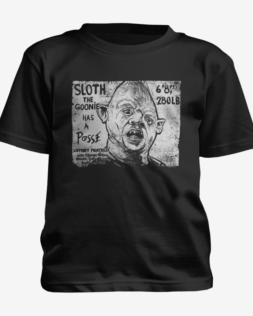 Polera de niño Negro de Sloth goonies