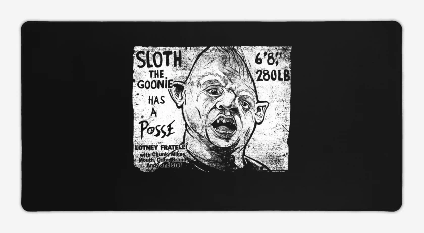 Mouse pad Gamer Negro de Sloth goonies