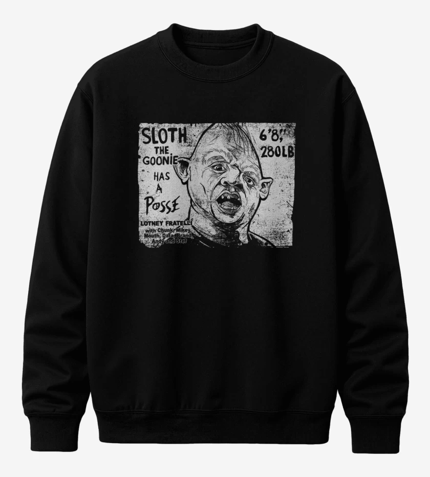 Poleron polo Negro de Sloth goonies
