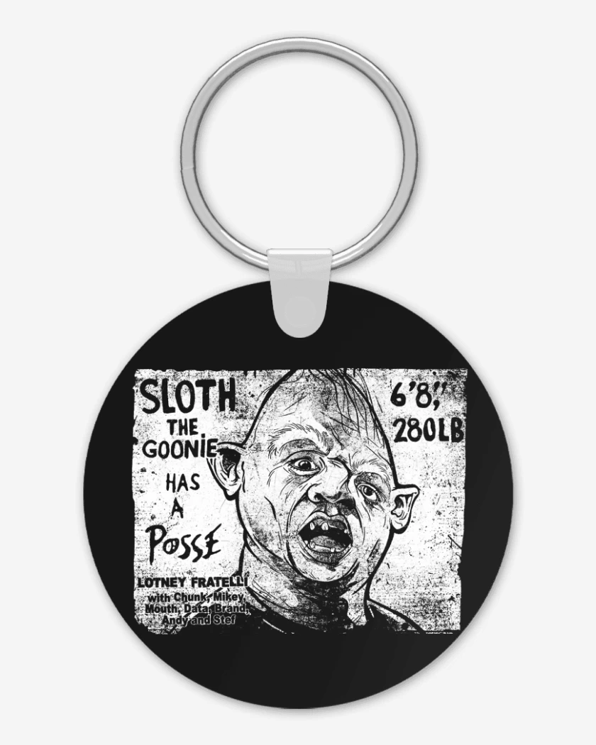 Llavero Negro de Sloth goonies