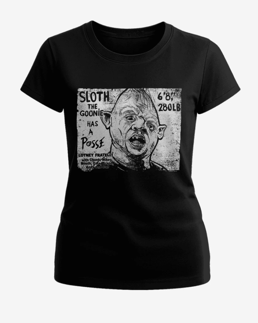 Polera de Mujer Negro de Sloth goonies