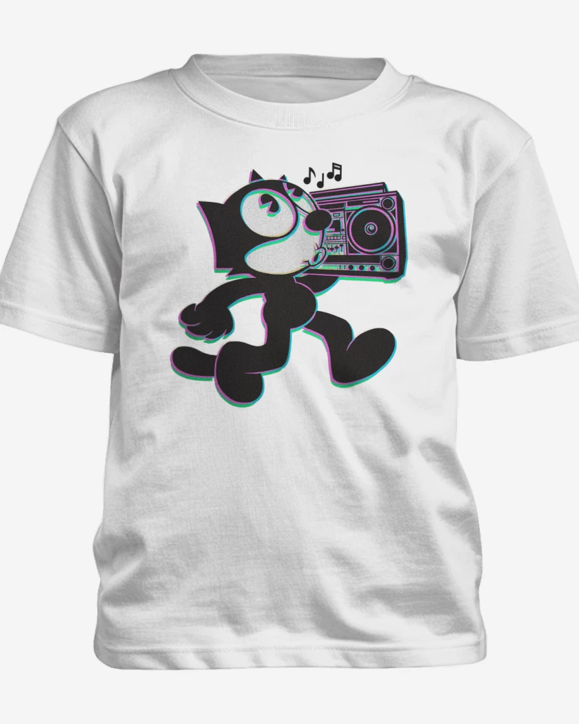 Polera de niño Blanco de Felix el ondero
