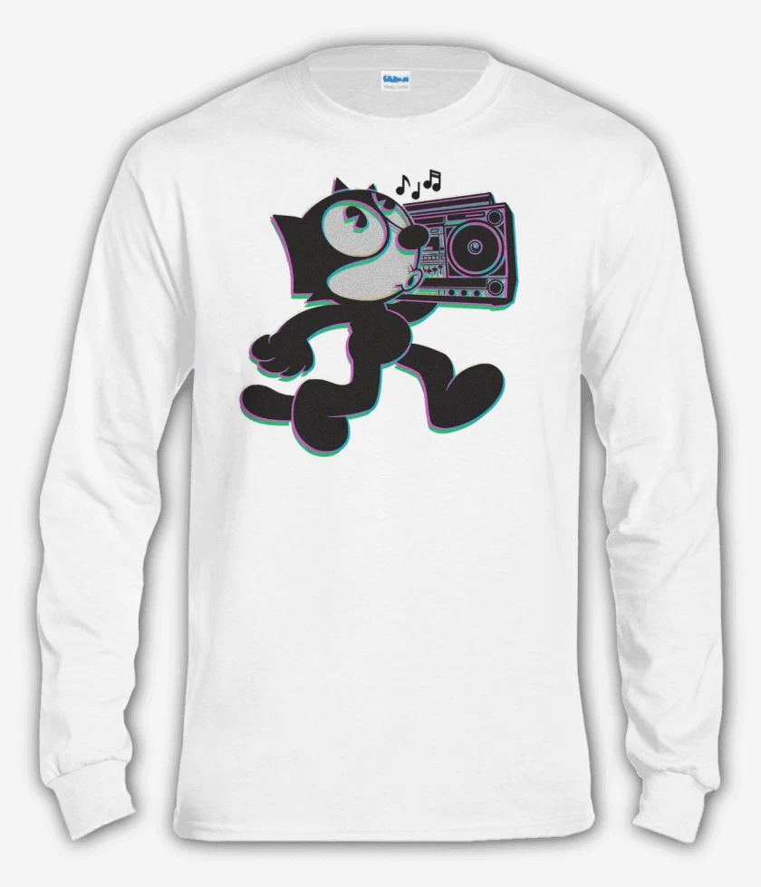 Polera manga larga Blanco de Felix el ondero