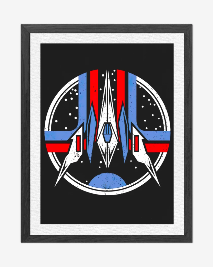 Cuadro decorativo Negro de Zorro estrella