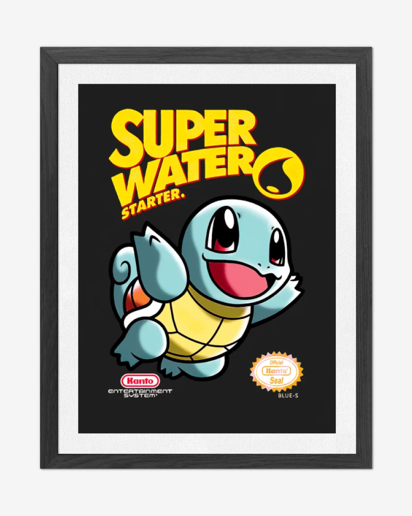 Cuadro decorativo Negro de Super water