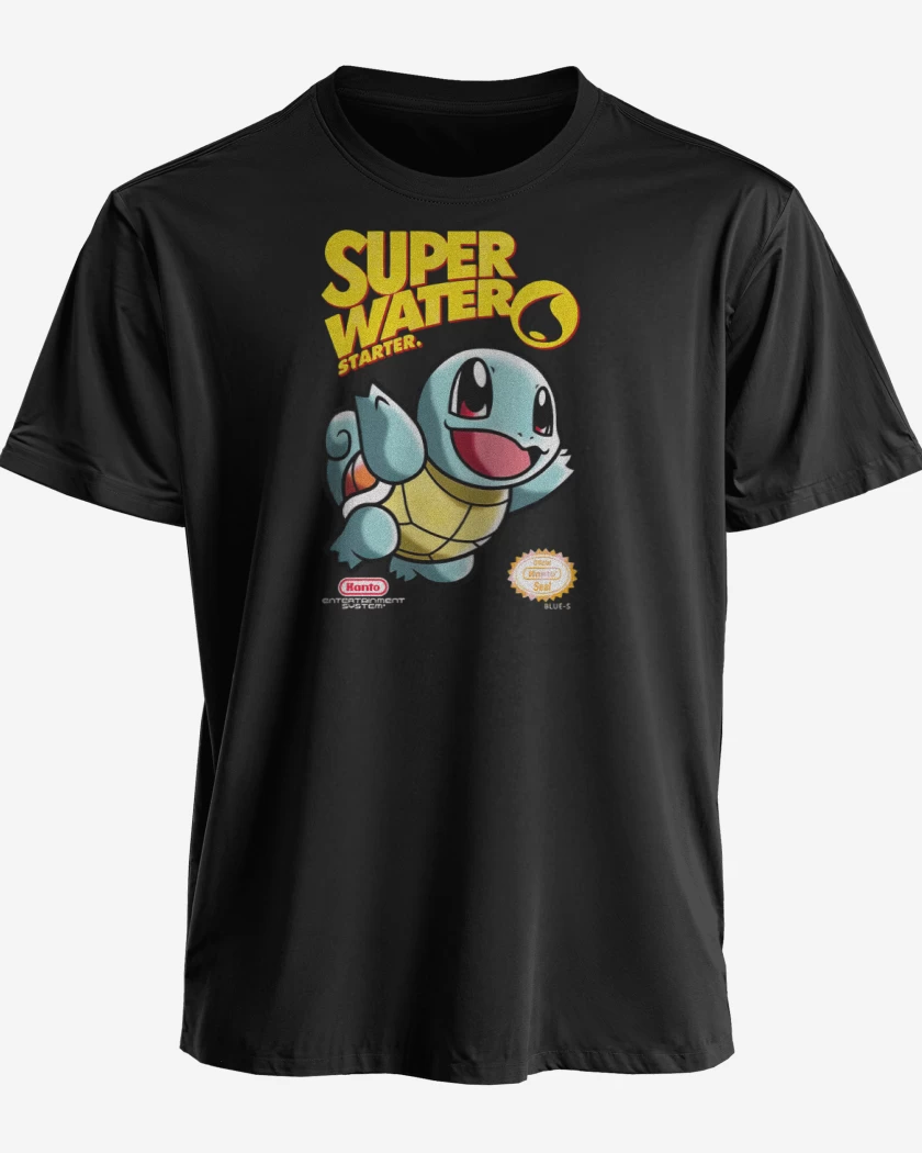 Polera premium Negro de Super water