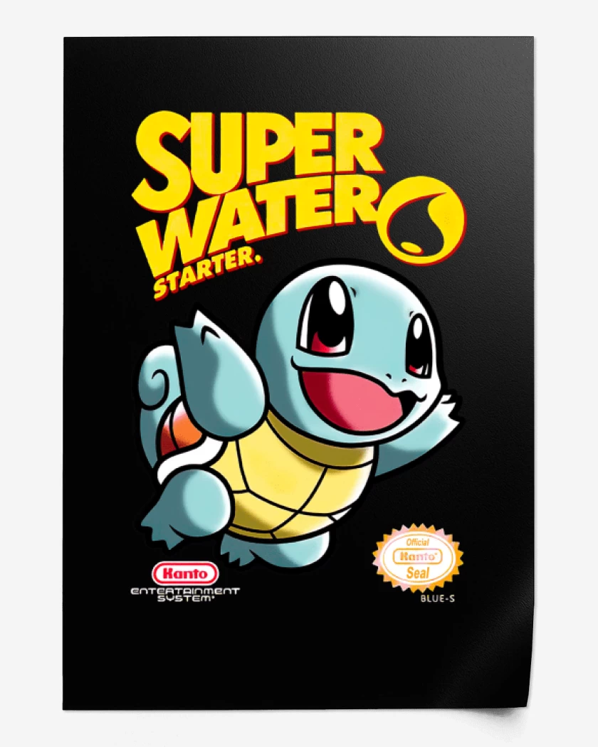 Print Negro de Super water