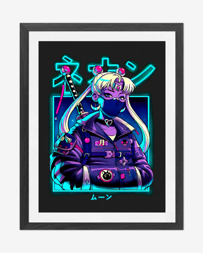 Cuadro decorativo Negro de Moon girl