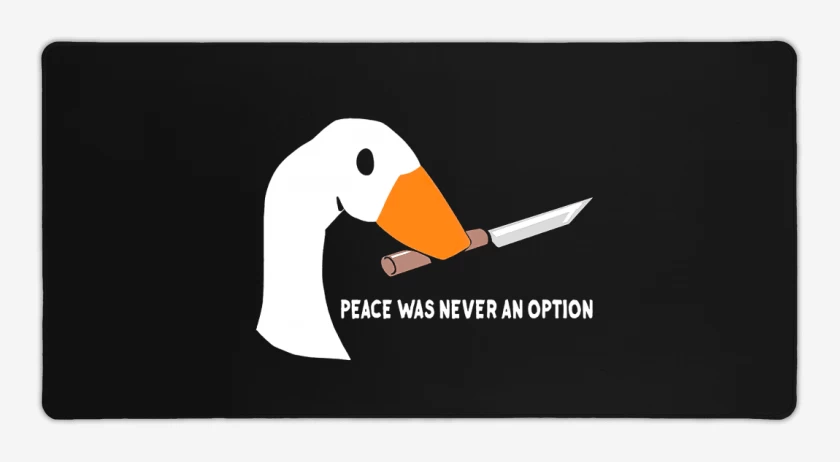 Mouse pad Gamer Negro de peace was never an option