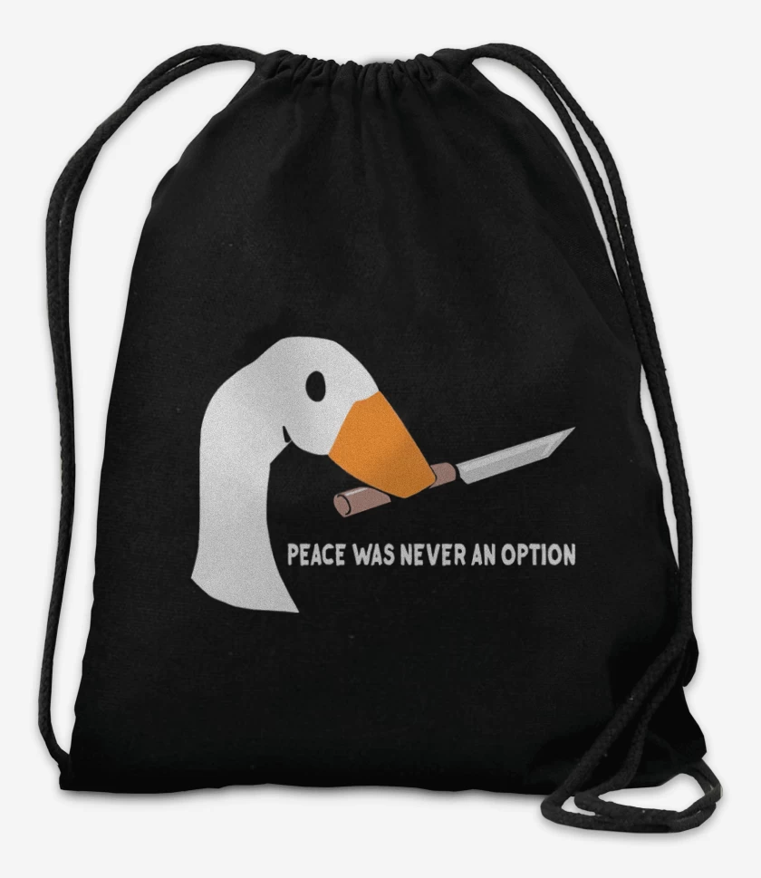 Mochila Negro de peace was never an option