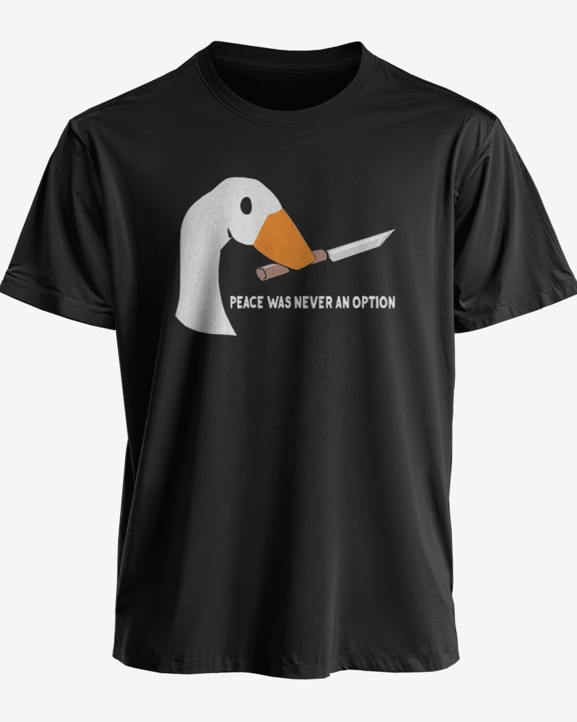 Polera premium Negro de peace was never an option
