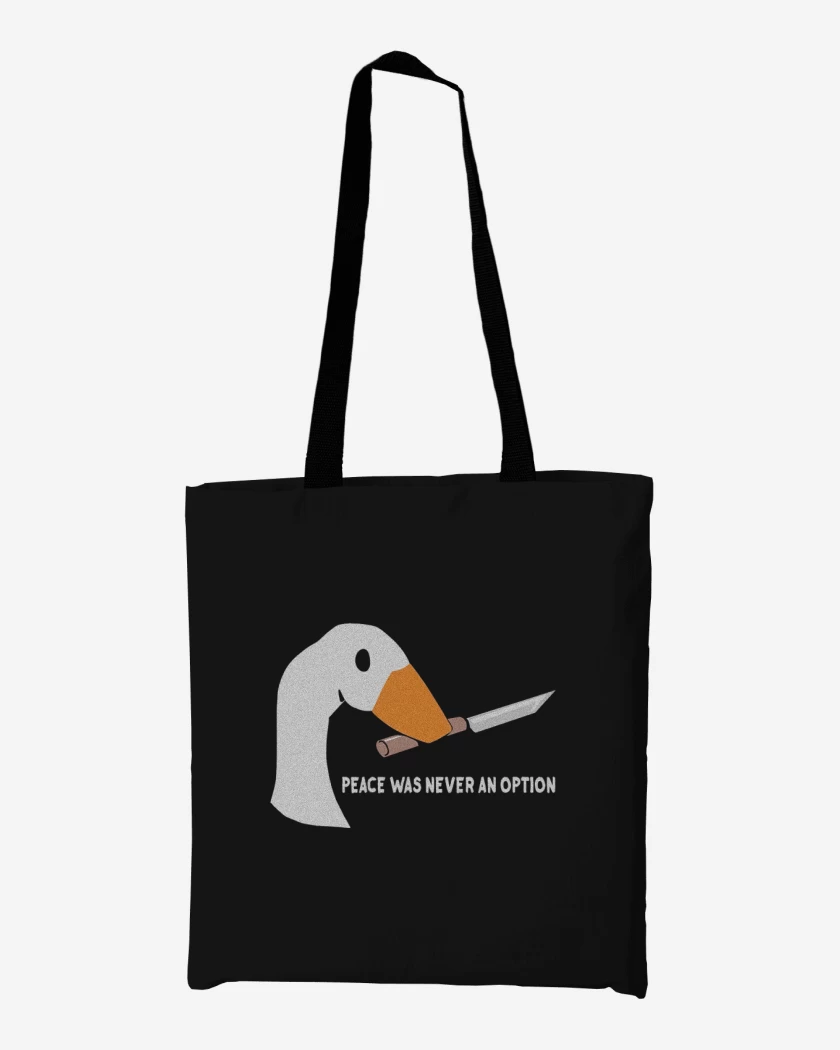 Totebag peace was never an option