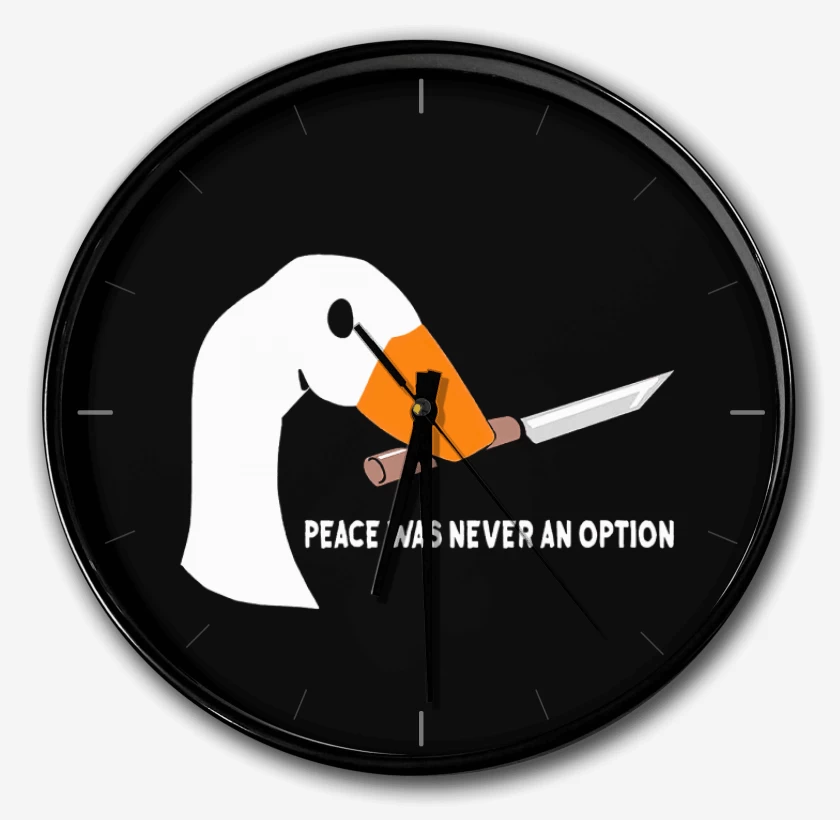 Reloj Negro de peace was never an option