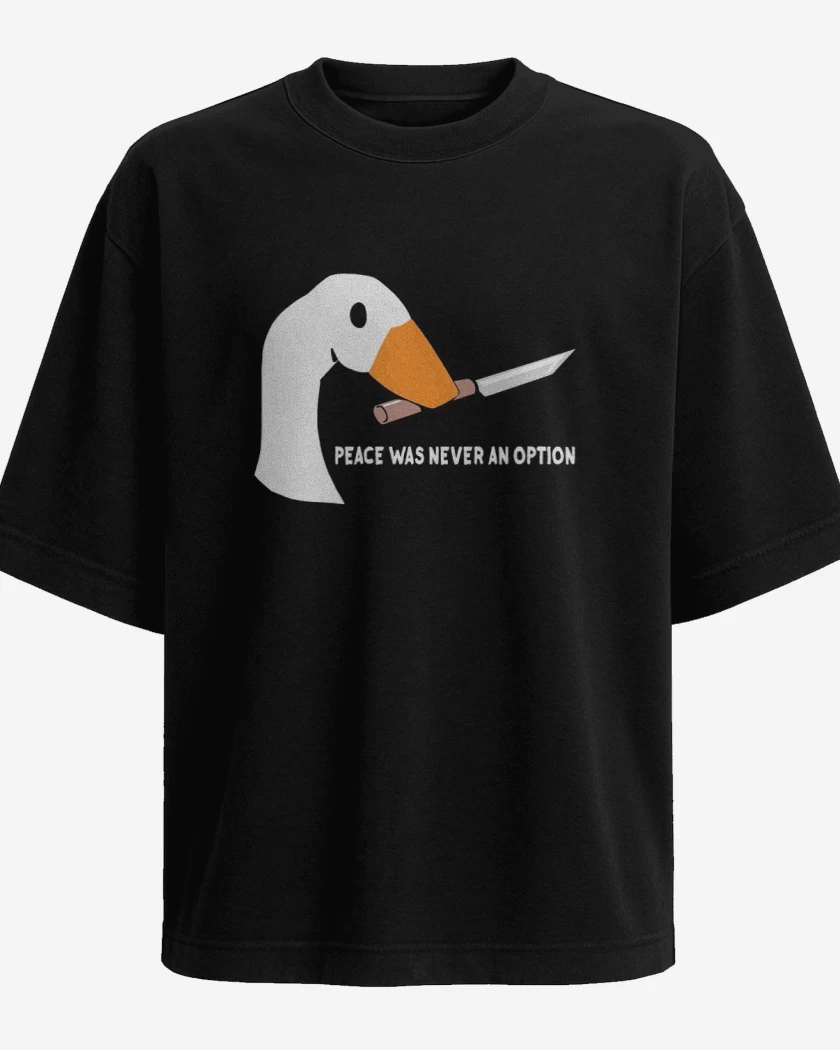 Polera Oversize peace was never an option