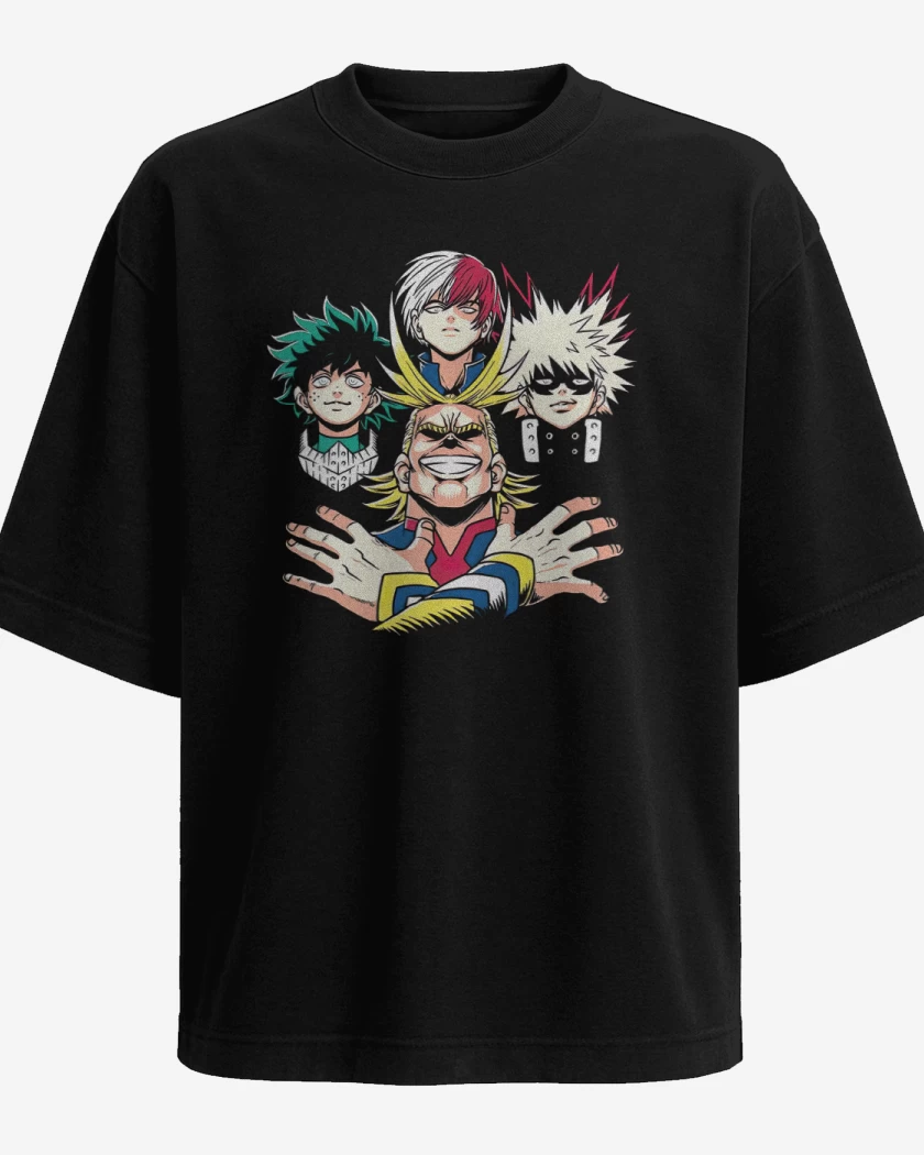 Polera Oversize Negro de Academia Rhapsody