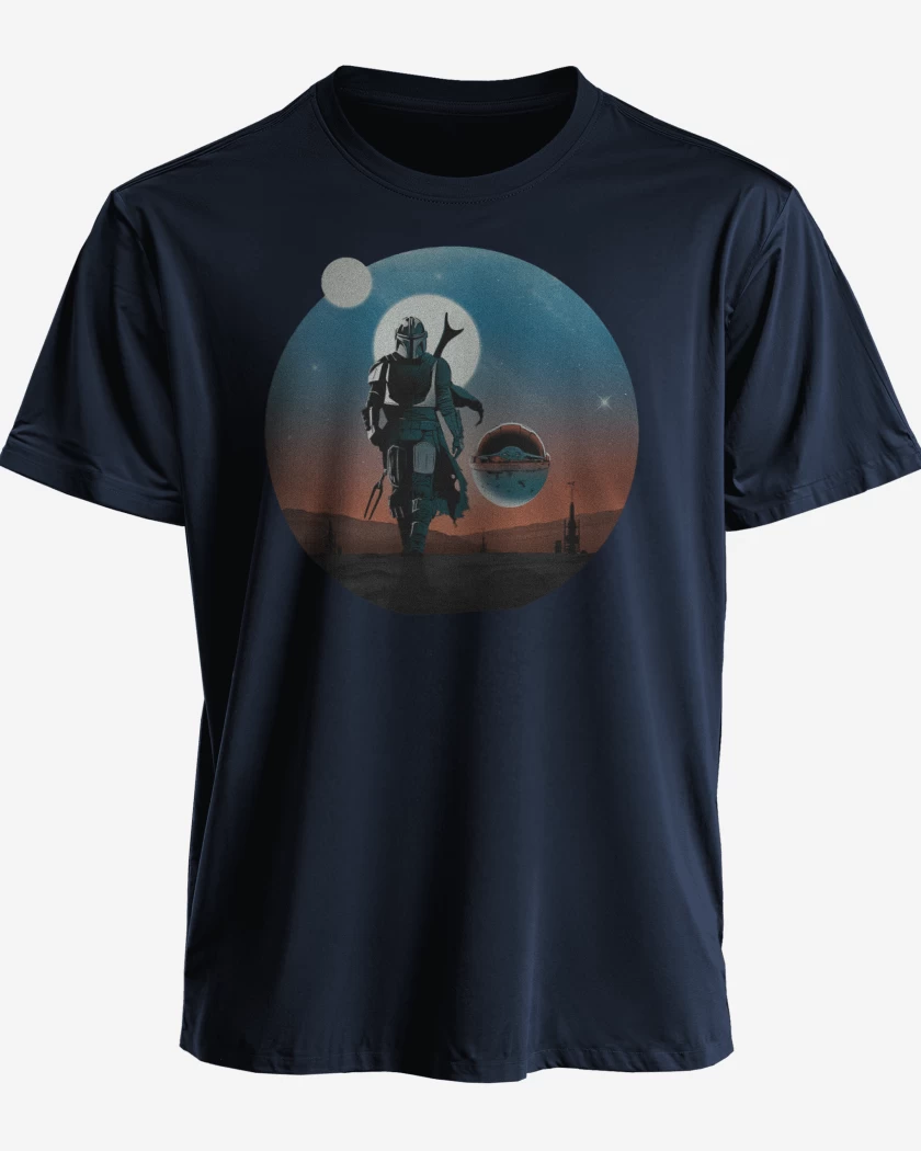 Polera El Mandalorian y el Yodita