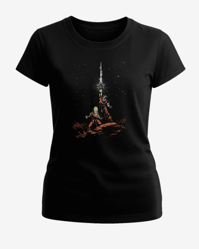 Polera de Mujer Negro de Los amigos