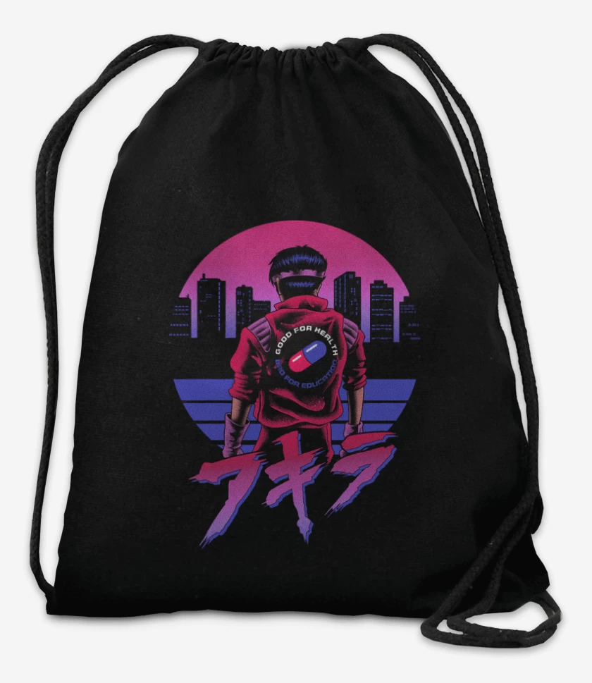 Mochila Negro de Retro Akira
