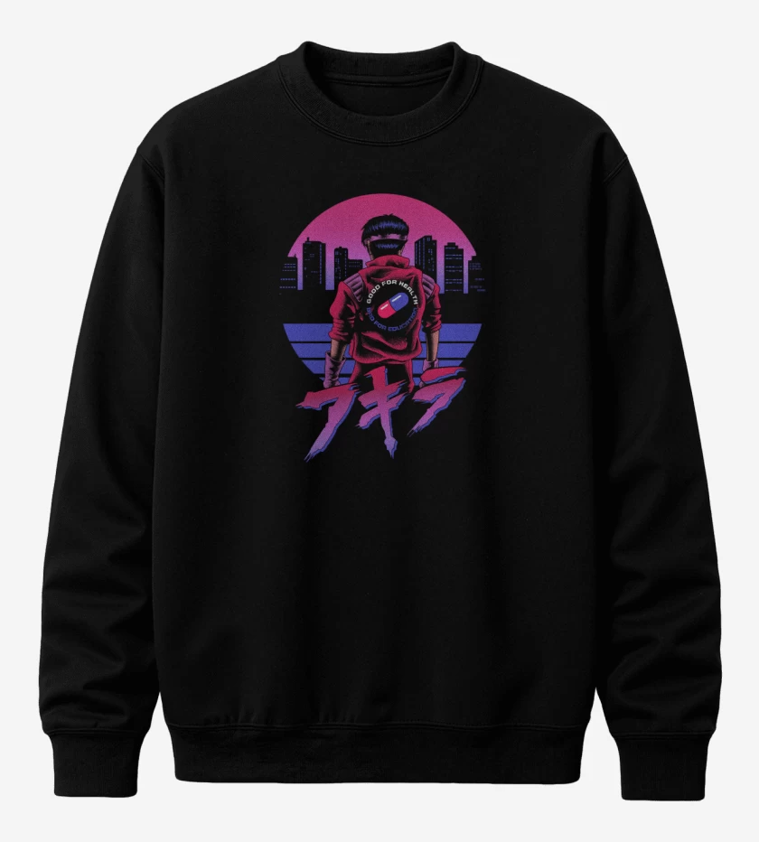 Poleron polo Negro de Retro Akira