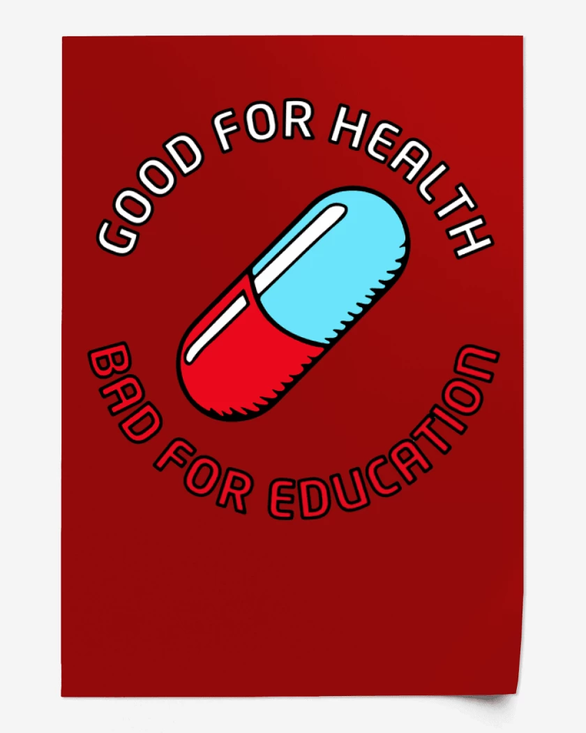 Print Good for heatlh Bad for education