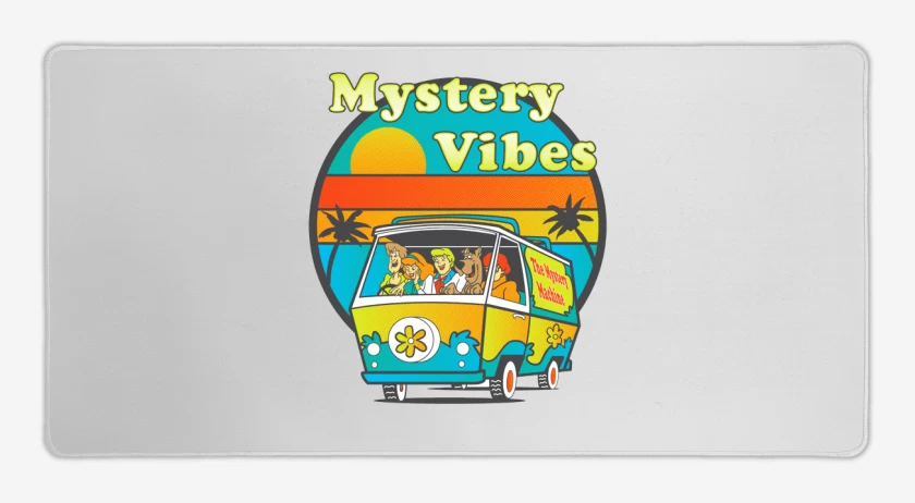 Mouse pad Gamer Blanco de Vibras misteriosas