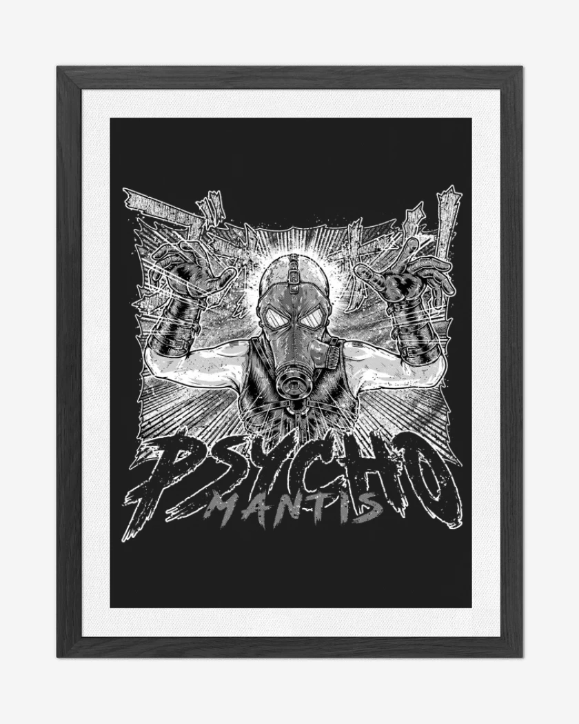 Cuadro decorativo Negro de Psycho mantis