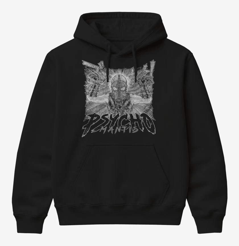 Poleron Canguro básico Negro de Psycho mantis
