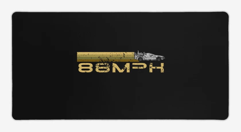 Mouse pad Gamer Negro de 88 mph