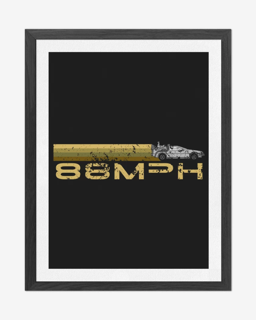 Cuadro decorativo 88 mph