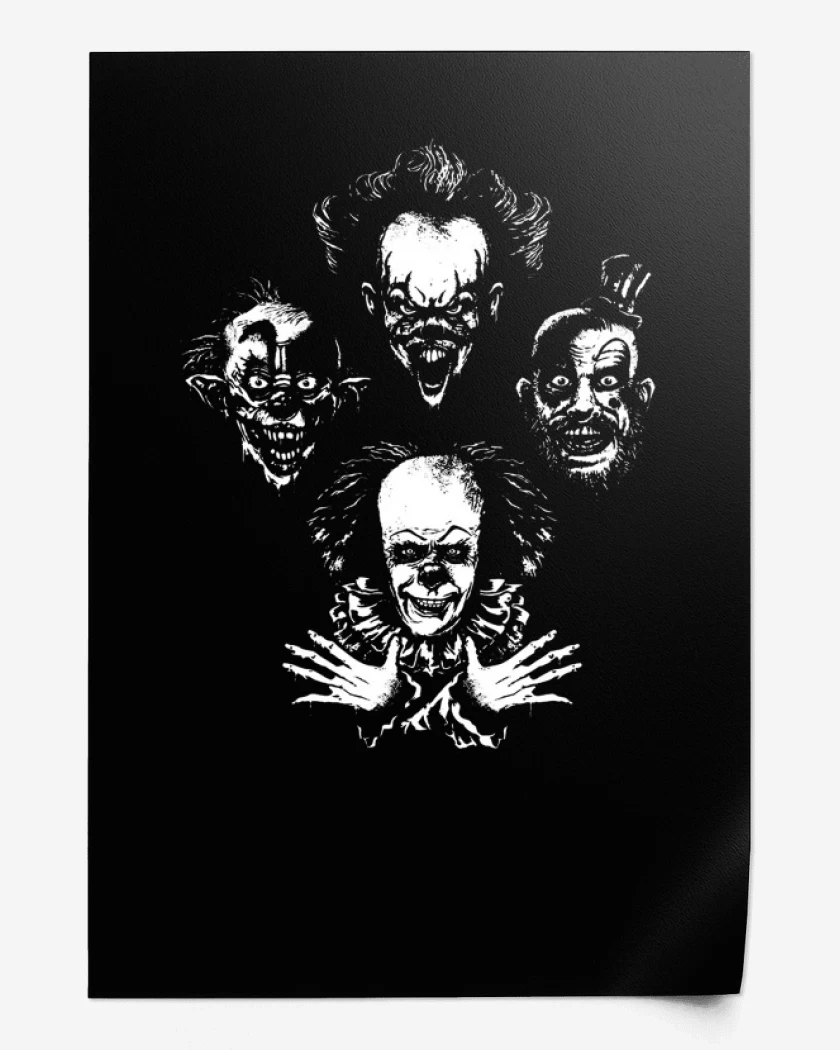 Print Evil clown rhapsody