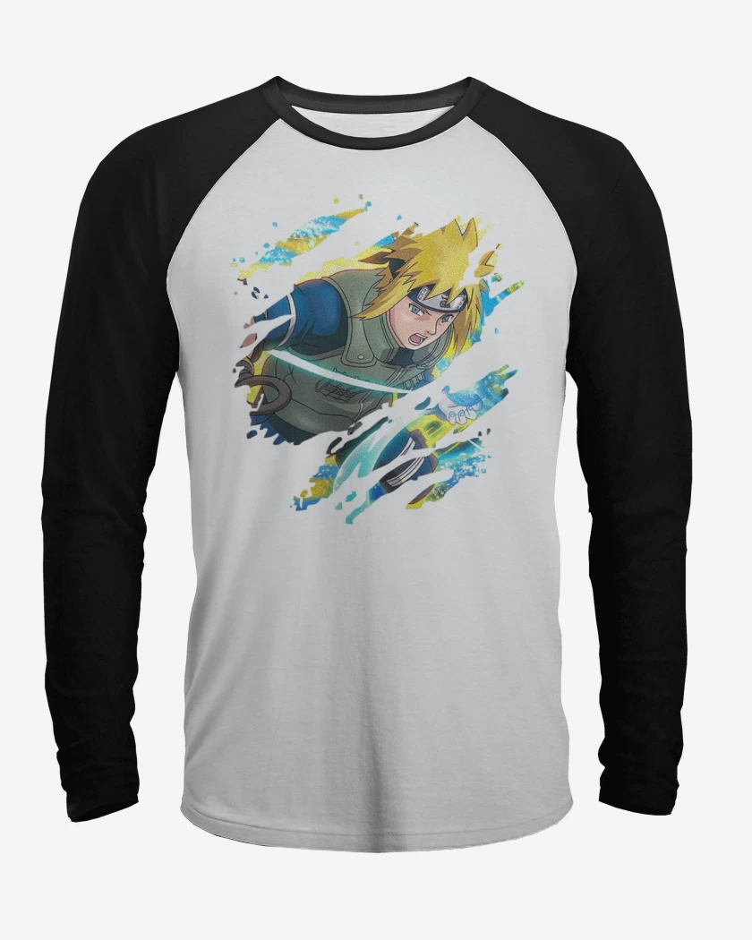 Polera Raglan Blanco / Negro de Minato