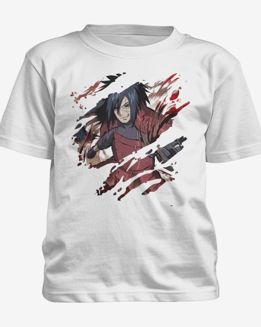 Polera de niño Blanco de Madara Uchiha