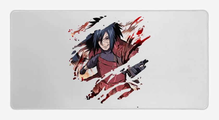 Mouse pad Gamer Blanco de Madara Uchiha