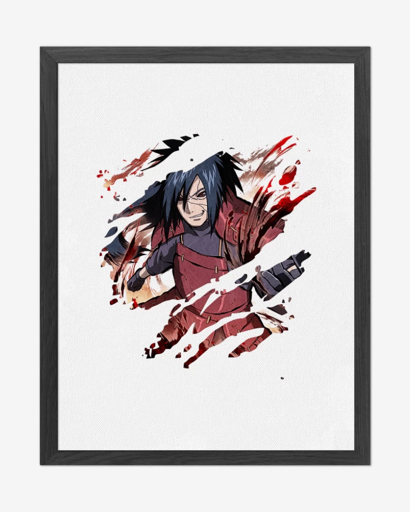 Cuadro decorativo Blanco de Madara Uchiha