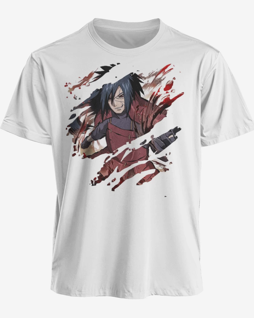 Polera premium Blanco de Madara Uchiha
